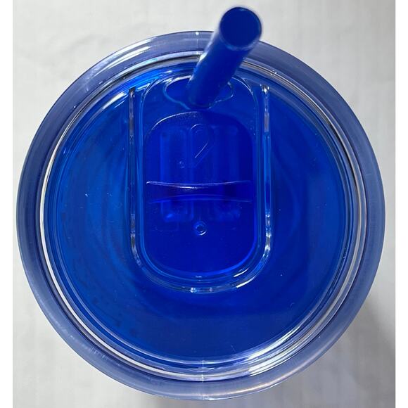 Blue Acrylic Sip Straw Tumbler "Dentist Name" Slogan New Straw Included - Picture 3 of 4